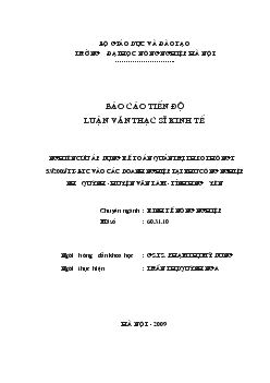 Nghiên cứu giới trong các xã có áp dụng hệ thống Thâm canh lúa cải tiến (SRI) tại huyện Mỹ Đức – TP Hà Nội