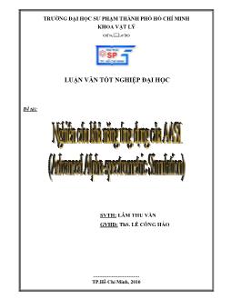 Nghiên cứu khả năng ứng dụng của AASI (Advanced Alpha-Spectrometric Simulation)