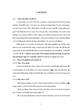 Nghiến cứu tổ chức triển khai mô hình trình diễn lúa lai trên địa bàn huyện Quế Võ - Tỉnh Bắc Ninh