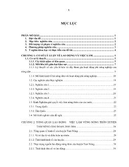 Nhân tố ảnh hưởng đến việc làm phi nông nghiệp ở huyện Tam Nông tỉnh Đồng Tháp