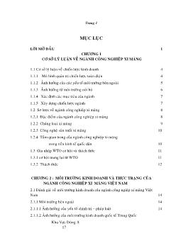 Những giải pháp phát triển ngành công nghiệp xi măng Việt Nam trong tiến trình hội nhập