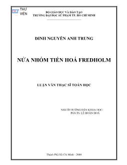 Nửa nhóm tiến hóa Fredholm