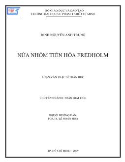 Nửa nhóm tiến hóa Fredholm