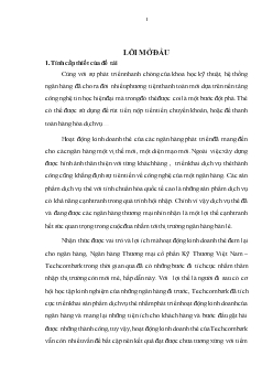 Phát triển hoạt động kinh doanh thẻ tại Ngân hàng thương mại cổ phần Kỹ Thương Việt Nam