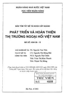 Phát triển và hoàn thiện thị trường ngoại hối Việt Nam