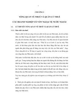 Quản lý thuế các doanh nghiệp có vốn đầu tư nước ngoài tại TP.HCM