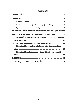Quy luật mâu thuẫn & những biểu hiện của nó trong quá trình xây dựng Kinh tế thị trường định hướng Xã hội chủ nghĩa ở Việt Nam