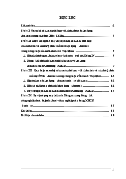 Quy luật Quan hệ sản xuất phù hợp với tính chất & trình độ phát triển Lực lượng sản xuất trong công cuộc đổi mới ở Việt Nam