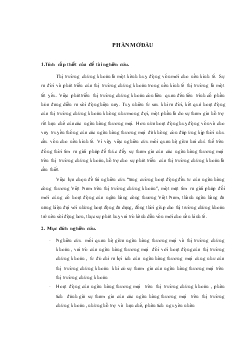 Tăng cường hoạt động đầu tư của Ngân hàng công thương Việt Nam trên thị trường chứng khoán