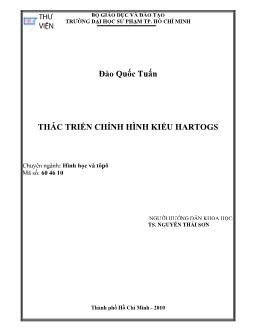 Thác triển chỉnh hình kiểu Hartogs