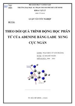 Theo dõi quá trình động học phân tử của Adenine bằng lade xung cực ngắn