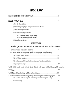 Tiềm năng và một số giải pháp phát triển du lịch tại làng gỗ Đồng Kỵ- Bắc Ninh