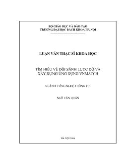Tìm hiểu về đối sánh lược đồ và xây dựng ứng dụng VNMatch