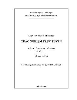 Trắc nghiệm trực tuyến