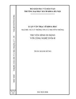 Truyền hình di động với công nghệ DVB-H