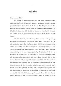 Ứng dụng phương pháp điều chọn mẫu trong điều tra chăn nuôi