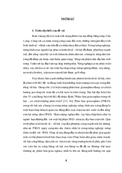 Phân hóa giàu nghèo của các hộ nông dân ở tỉnh Kiên Giang - Thực trạng và giải pháp