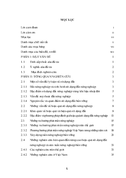 Thực trạng và giải pháp nâng cao hiệu quả sử dụng đất sản xuất nông nghiệp trên địa bàn huyện Phúc Thọ – thành phố Hà Nội
