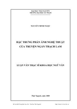 Đặc trưng phản ánh nghệ thuật của truyện ngắn Thạch Lam