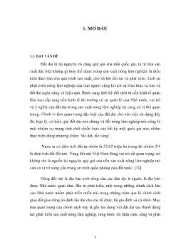 Đánh giá hiện trạng sử dụng đất sau giao đất giao rừng của một số xã trên địa bàn huyện Sa Pa - Tình Lào Cai