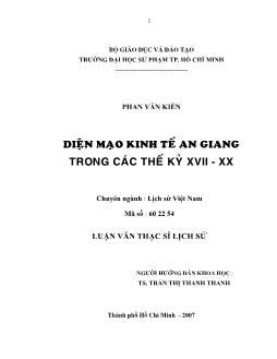 Diện mạo kinh tế An Giang trong các thế kỷ XVII - XX