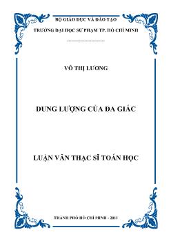 Dung lượng của đa giác