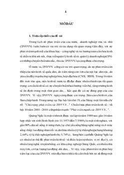 Giải pháp phát triển DNVVN trên địa bàn tỉnh Quảng Ngãi
