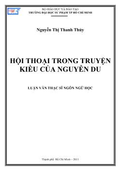 Hội thoại trong truyền Kiều của Nguyễn Du