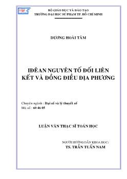 Iđêan nguyên tố đối liên kết và đồng điều địa phương