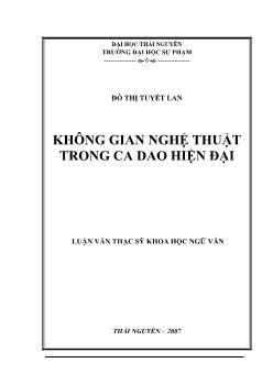 Không gian nghệ thuật trong ca dao hiện đại