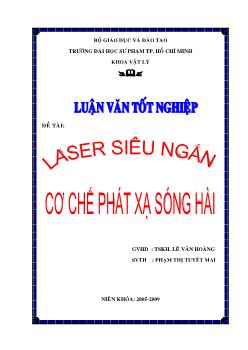 Laser siêu ngắn cơ chế phát xạ sóng hài