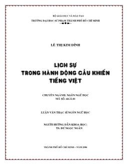 Lịch sự trong hành động cầu khiến tiếng Việt