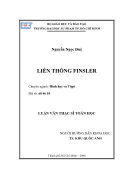 Liên thông Finsler