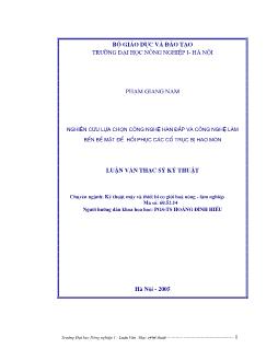 Nghiên cứu lựa chọn công nghệ hàn đắp và công nghệ làm bền bề mặt để hồi phục các cổ trục bị hao mòn