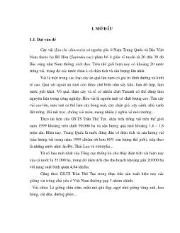 Nghiên cứu nấm gây bệnh thán thư Colletotrichum gloeosporrioides Penz trên cây vải vụ hè xuân năm 2004 tại vùng Hà Nội và phụ cận