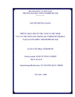 Nghiên cứu thành phần, đặc điểm sinh học, sinh thái học và biện pháp phòng trừ sâu hại chính trên đậu đỗ tại Thừa thiên Huế