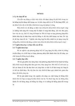 Nghiên cứu tổng hợp bộ điều chỉnh lai sử dụng trong hệ thống điều chỉnh tốc độ động cơ điện một chiều khi điều khiển nhiều mạch vòng