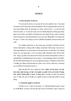 Nhân tố chủ quan với việc bảo đảm định hướng xã hội chủ nghĩa sự phát triển nền kinh tế hàng hoá nhiều thành phần ở nước ta