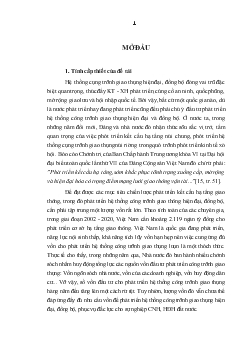 Những giải pháp chủ yếu sử dụng vốn hỗ trợ phát triển chính thức trong các công trình giao thông Việt Nam