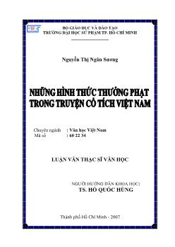 Những hình thức thưởng phạt trong truyện cổ tích Việt Nam