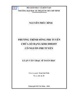 Phương trình sóng phi tuyến chứa số hạng Kirchhoff có nguồn phi tuyến