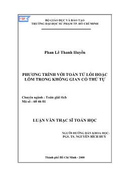Phương trình với toán tử lồi hoặc lõm trong không gian có thứ tự