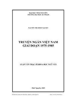 Truyện ngắn Việt Năm giai đoạn 1975 - 1985