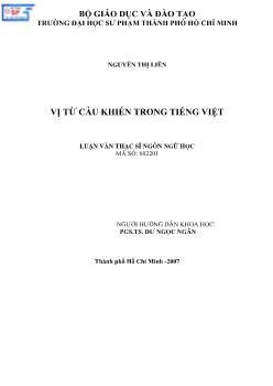 Vị từ cầu khiến trong tiếng Việt