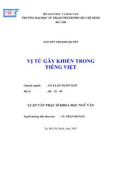 Vị từ gây khiến trong tiếng Việt